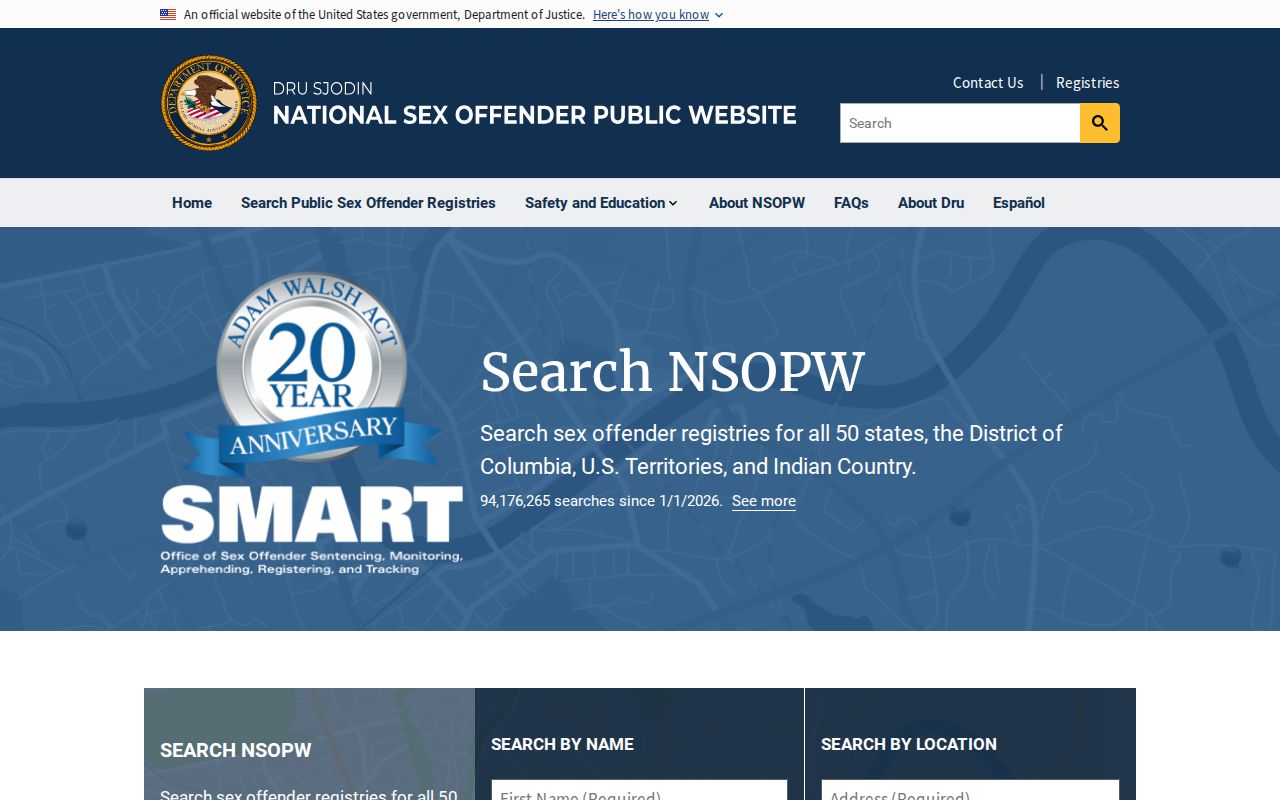 Wahkiakum County sex offender check using the NSOPW national registry